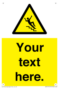 Custom Slippery Stairs Sign